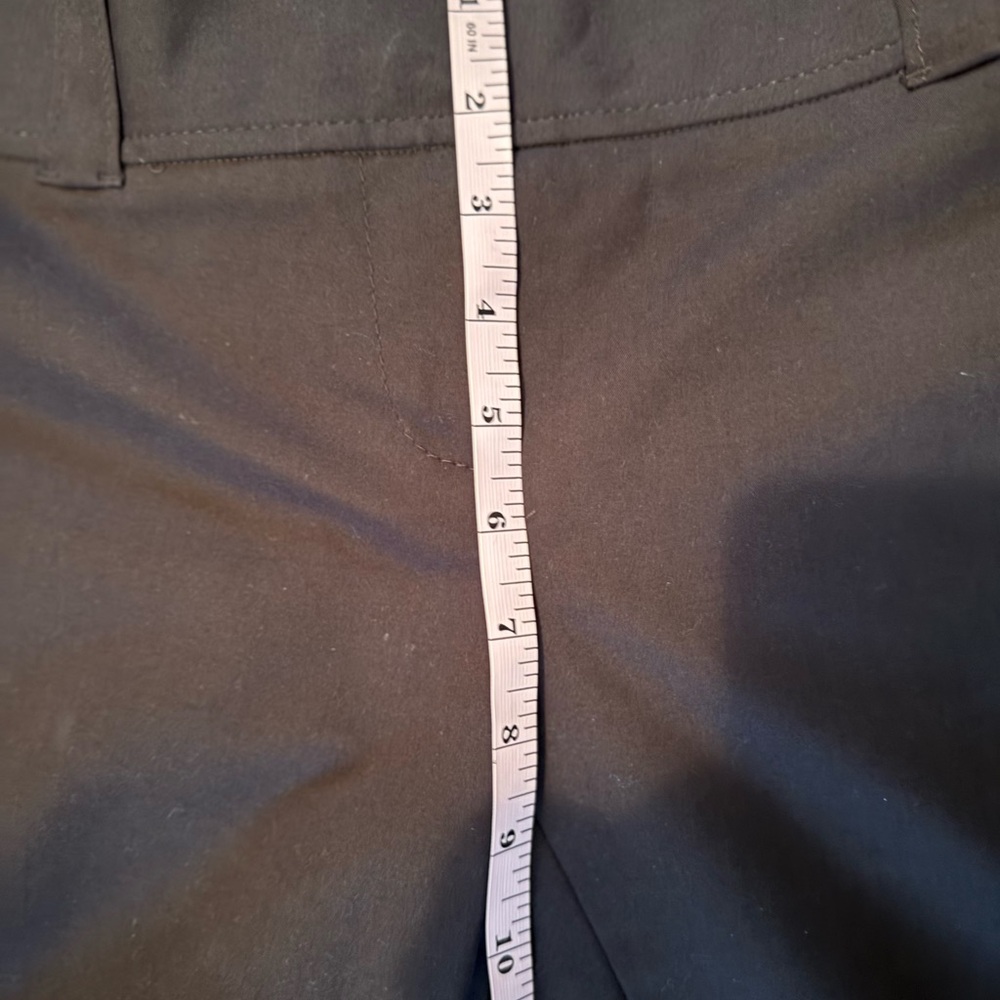ANN TAYLOR Lindsay Dress Pants Womens Sz 4 Chocolate/ Dark Brown Straight Ankle - Picture 10 of 12